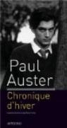 Chronique d'hiver de Paul Auster (2013) par Auster