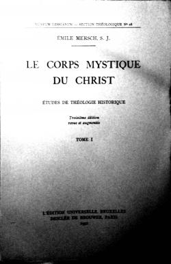 Le corps mystique du Christ par Emile Mersh