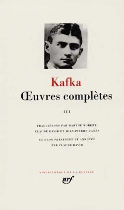 Oeuvres complètes - 1976, tome 3 - Franz Kafka - Babelio