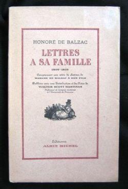 Lettres à sa famille - Honoré de Balzac - Babelio
