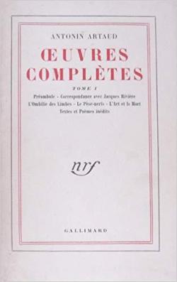 Oeuvres compltes, tome 1 par Antonin Artaud