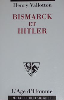 Bismark et Hitler par Henry Vallotton