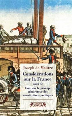 Considrations sur la France par Joseph de Maistre