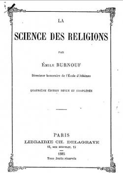 La science des religions (4e d.) par mile Burnouf
