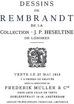 Dessins de Rembrandt de la Collection J. P. Heseltine de Londres par  Rembrandt