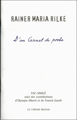 D'un Carnet de poche par Rainer Maria Rilke