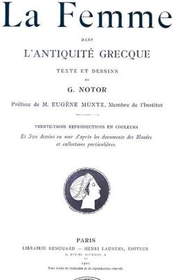 La Femme dans l'Antiquit Grecque par Gabriel de Roton