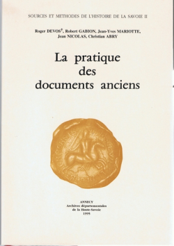La pratique des documents anciens par Devos