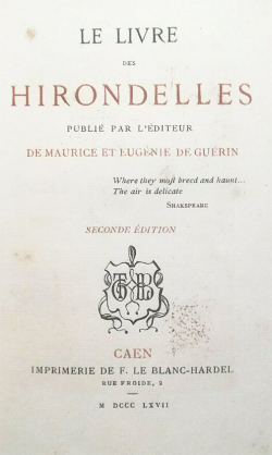 Le Livres des Hirondelles par Gurin