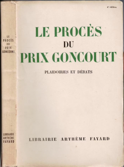 Le procs du prix Goncourt par Maurice Garon