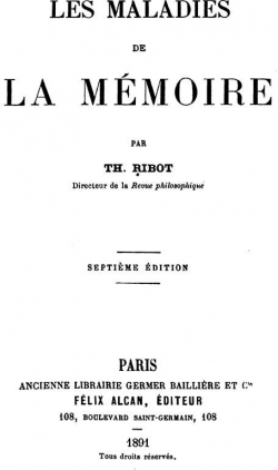 Les Maladies de la Memoire par Thodule-Armand Ribot