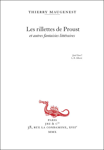 Les Rillettes de Proust : Et autres fantaisies littraires par Maugenest