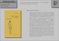 Paul les oiseaux (portrait) par Erwann Roug