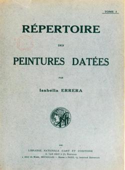 Rpertoire des Peintures Dates en 2 Tome par Isabella Errera