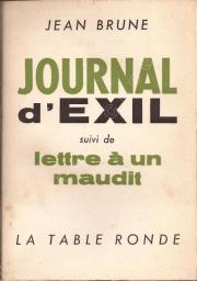 Journal d'exil par Jean Brune