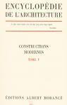 Encyclopdie de l'architecture, constructions modernes, tome 5 par Morance