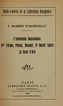 L'Internelle consolacion, Ste Trse, Pascal, Bossuet, St Benot Labre, Le Cur d'Ars par Barbey d`Aurevilly
