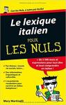 Le lexique italien pour les nuls par Martinelli