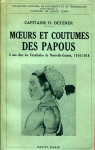 Moeurs et coutumes des Papous par Detzner