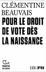 Pour le droit de vote ds la naissance par Beauvais