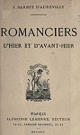 Romanciers d'hier et d'avant-hier par Barbey d`Aurevilly